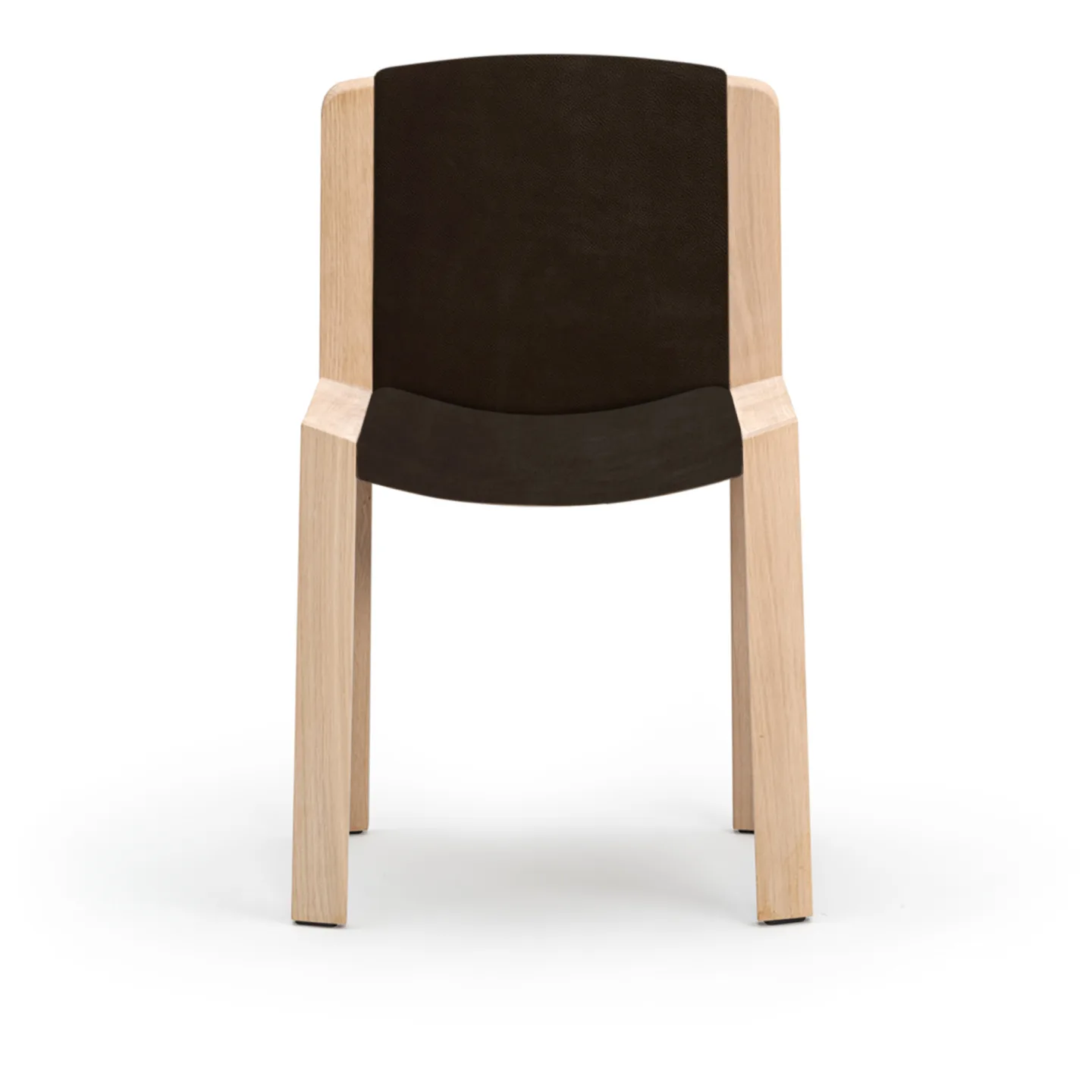 Karakter - Chair 300 Soaped Oak - Royal Nubuck Stone - Matstolar - Joe Colombo - Träfärgad - Läder/Trä