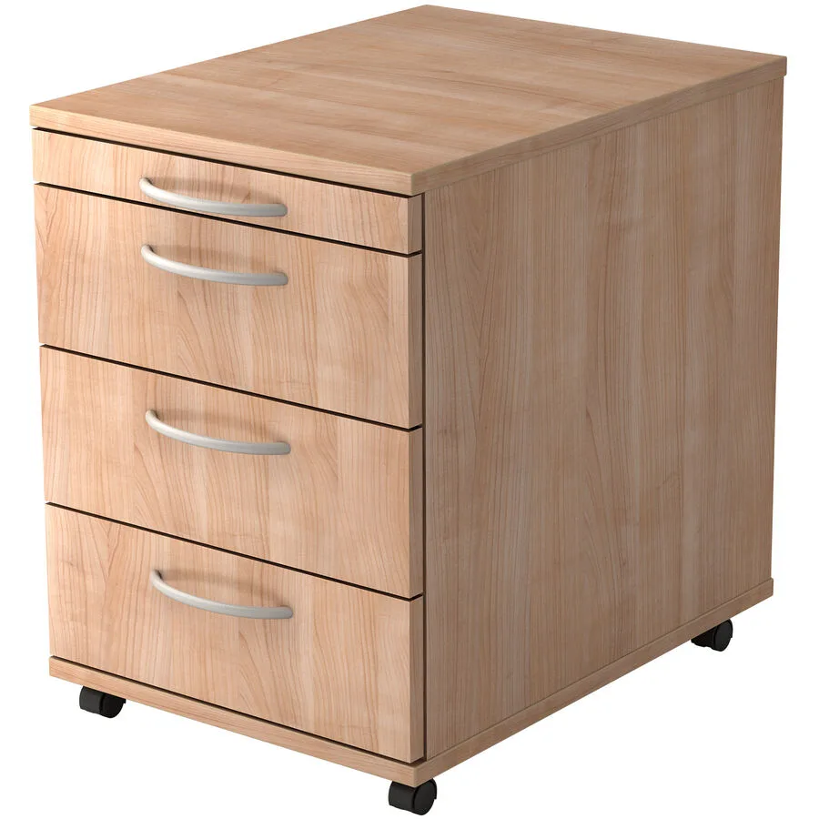 Rollcontainer Office nussbaum Holzwerkstoff B 42.8 H 59 cm