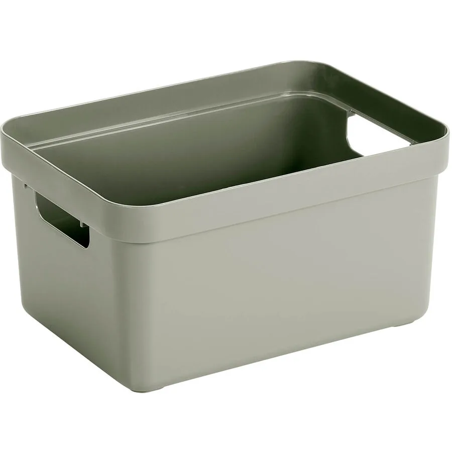Box Sigma home Grün Kunststoff 18.3 cm - Farbe: hellgrün