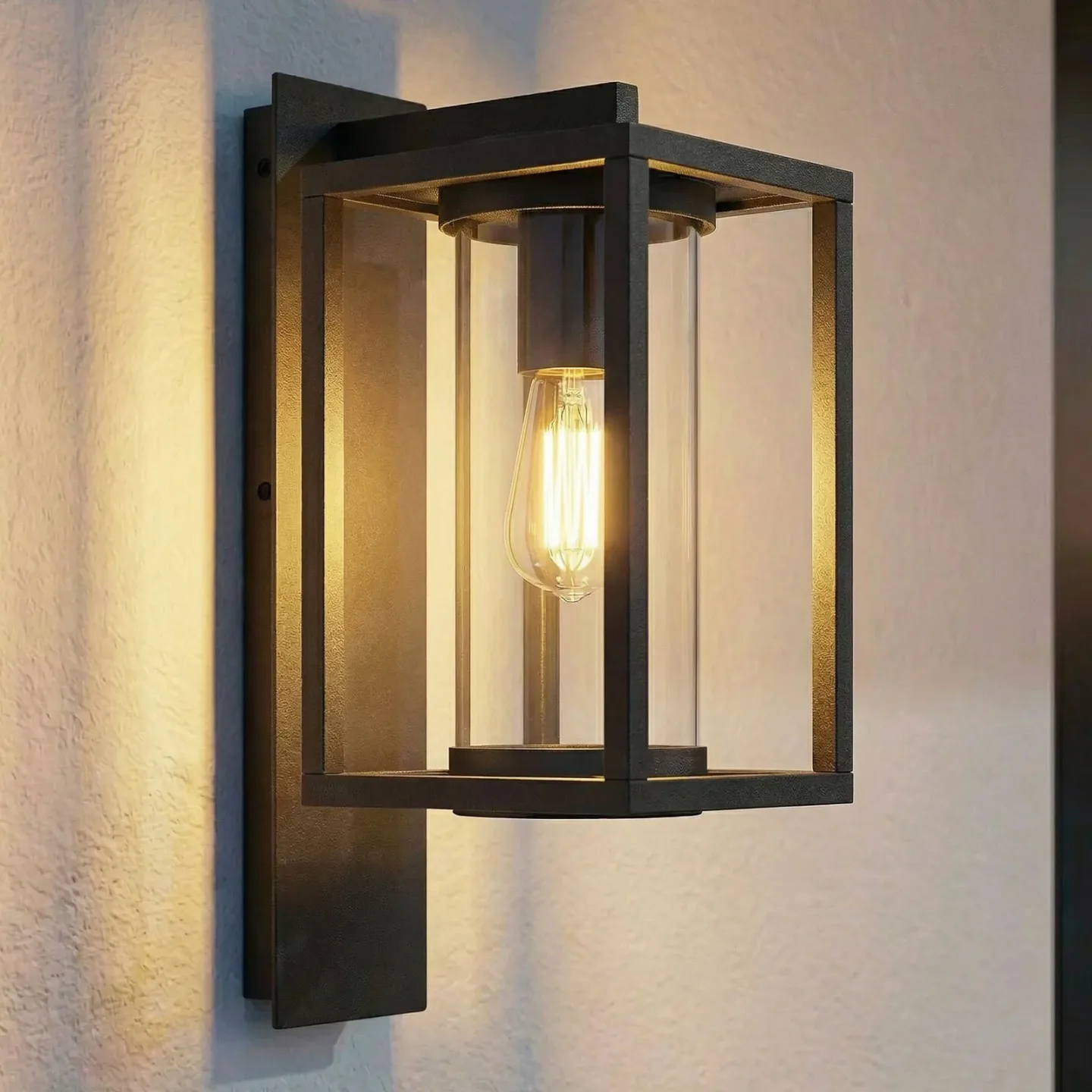 Ferda Down utomhusvägglampa IP44 Graphite - Lucande - Terrass - Modern - Aluminium - Med en ljuskälla