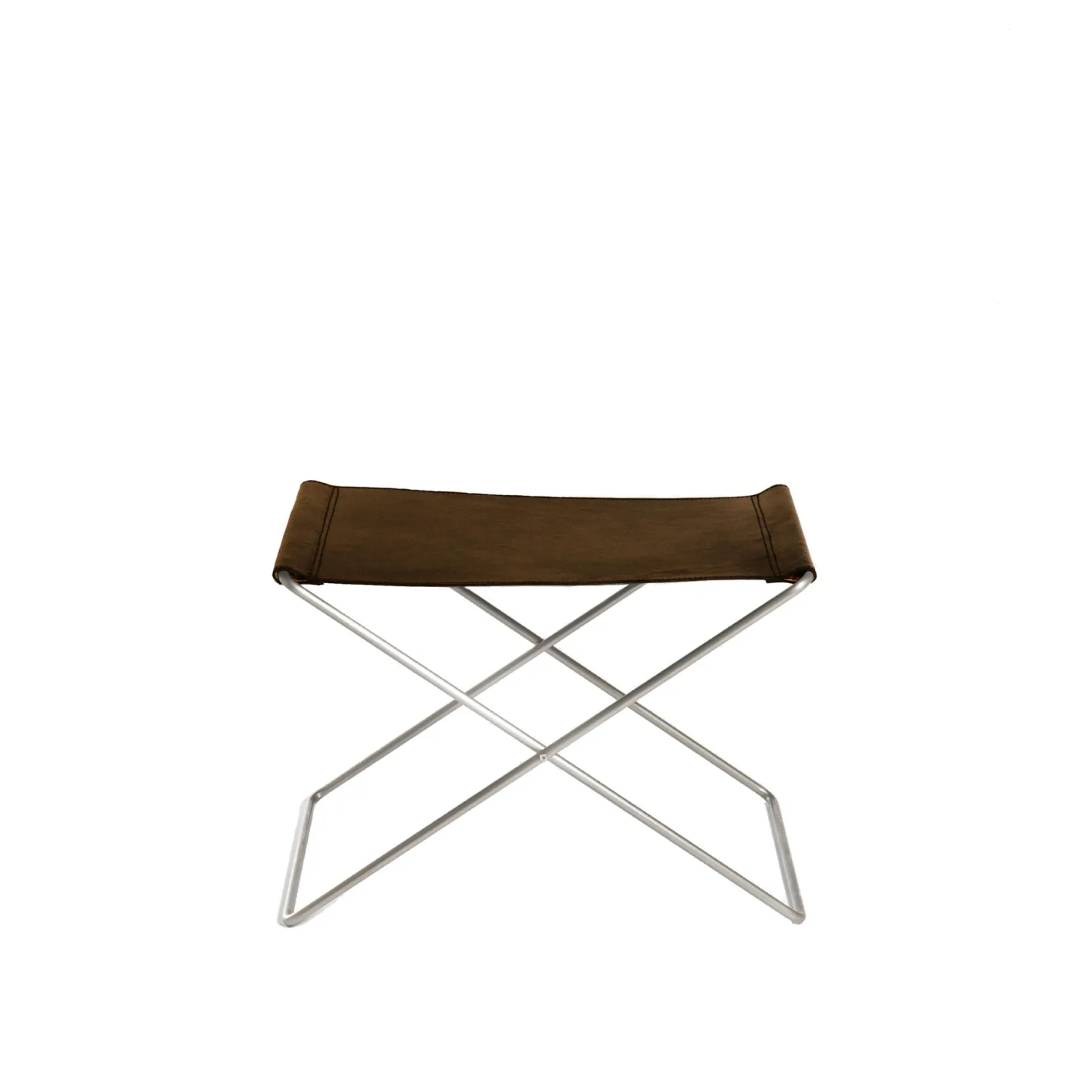 OX Denmarq - Ox Stool, Stainless Steel Frame, Leather: Mocca - Pallar - Dennis Marquart - Brun - Läder/Metall