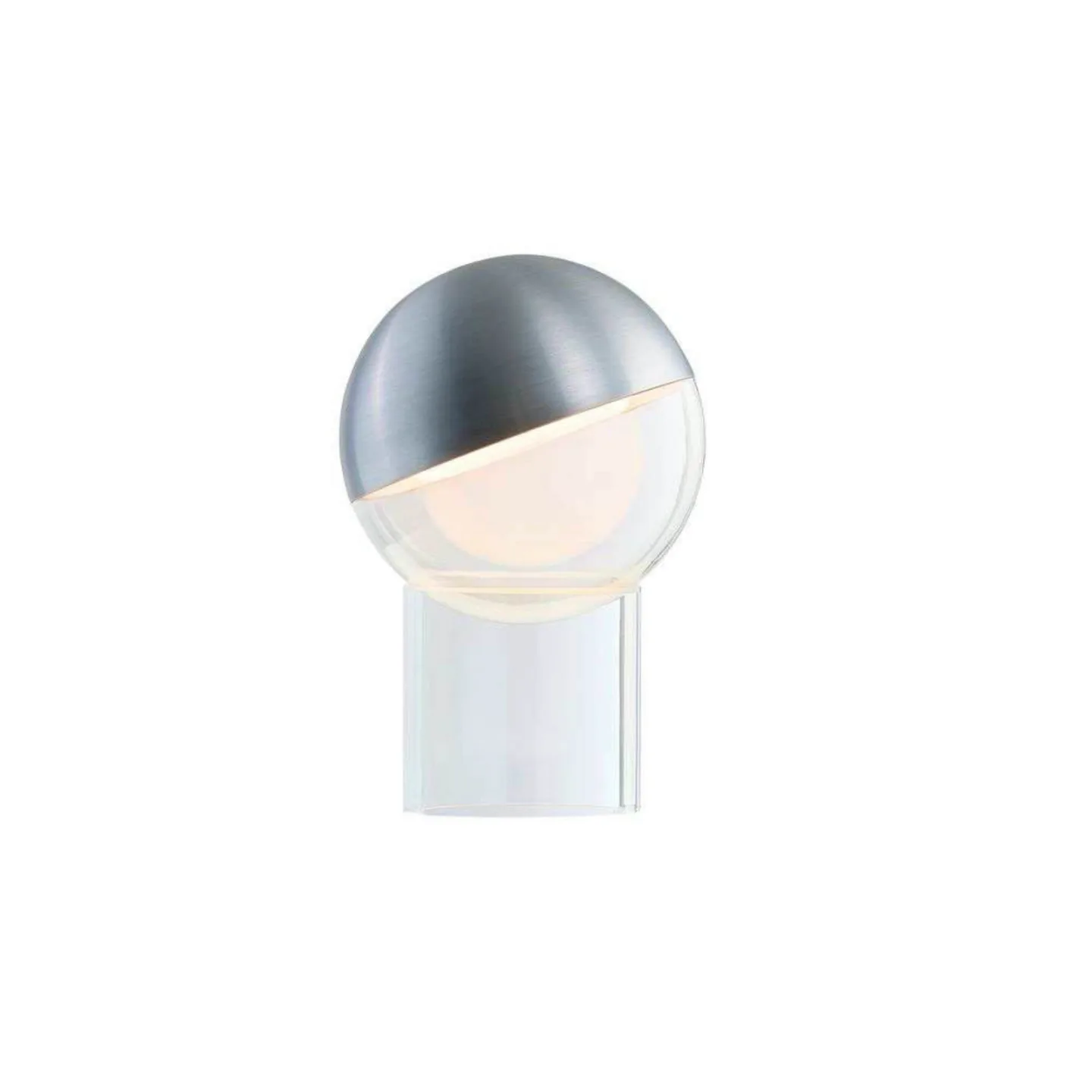 Pila bærbar LED-bordlampe i aluminiumfarve - FRANDSEN - Spisestue - Moderne - Plastik - Med én lyskilde