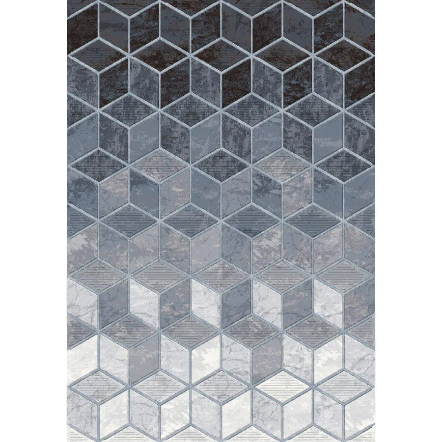 Teppich Argentum blau Anderes Muster Polypropylen 133 x 195 cm