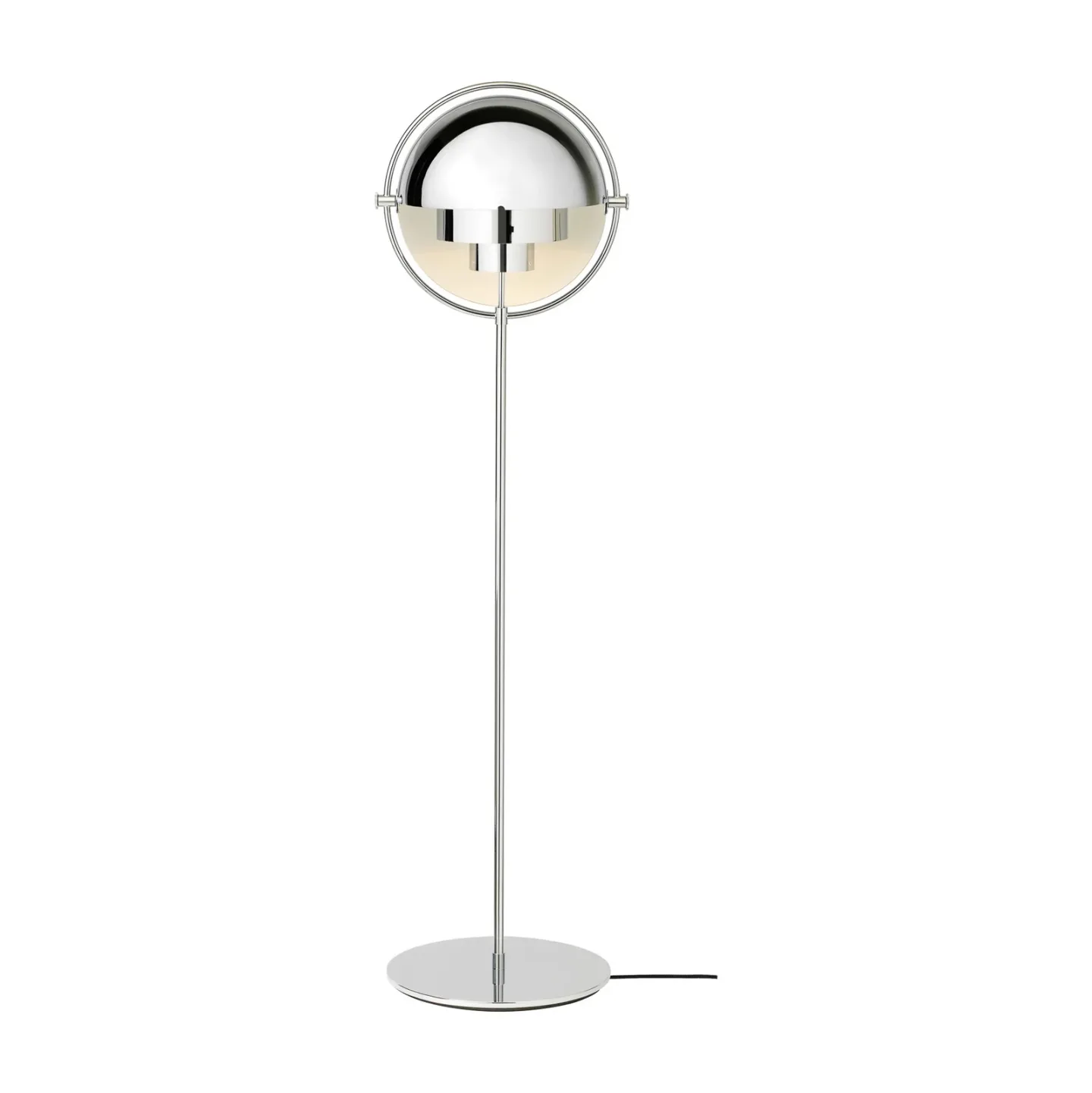 Multi-Lite Gulvlampe Krom/Krom - GUBI - Stue - Design - Metal - Med skærm