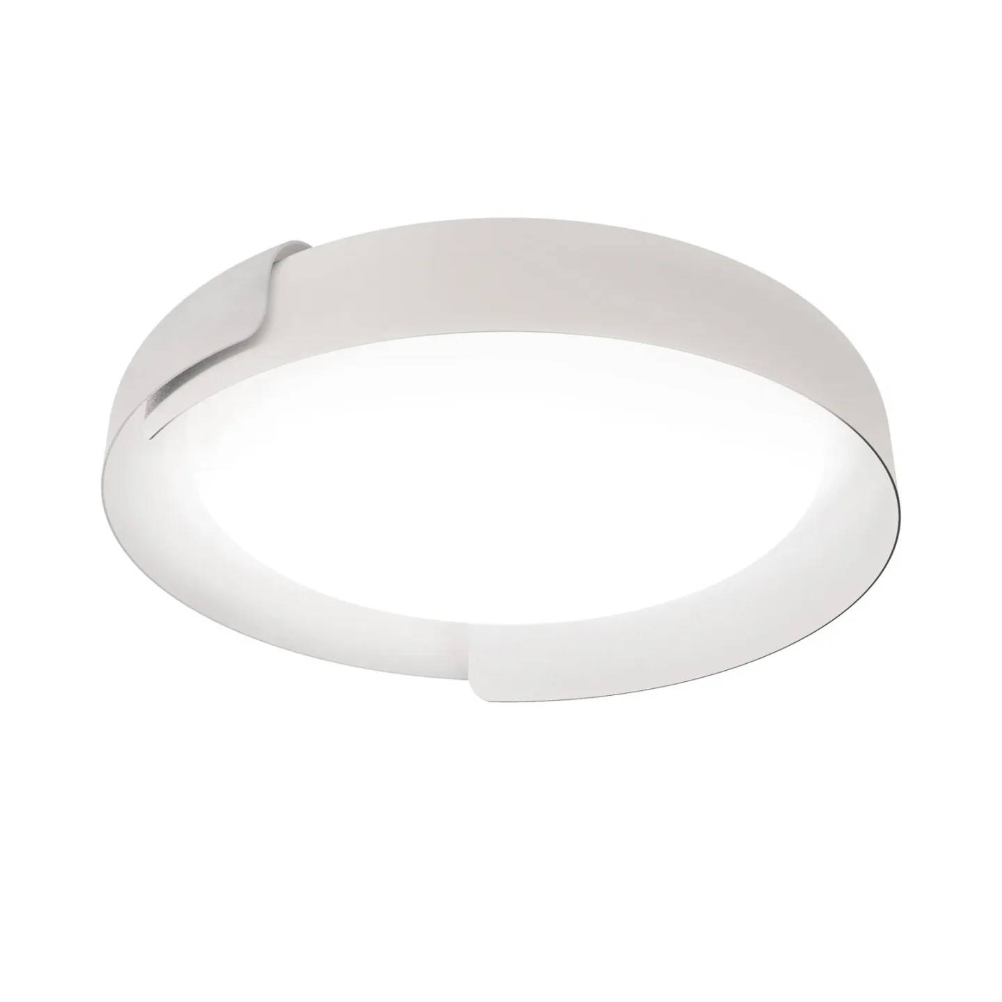 Dala LED-Deckenleuchte, weiß/weiß, Ø 58 cm, dim - kdln - Wohnzimmer - Design - Metall - Rund