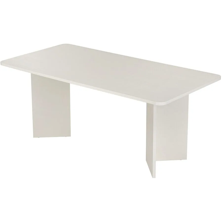 Esstisch Georis Weiss Holzwerkstoff B 180 T 90 cm