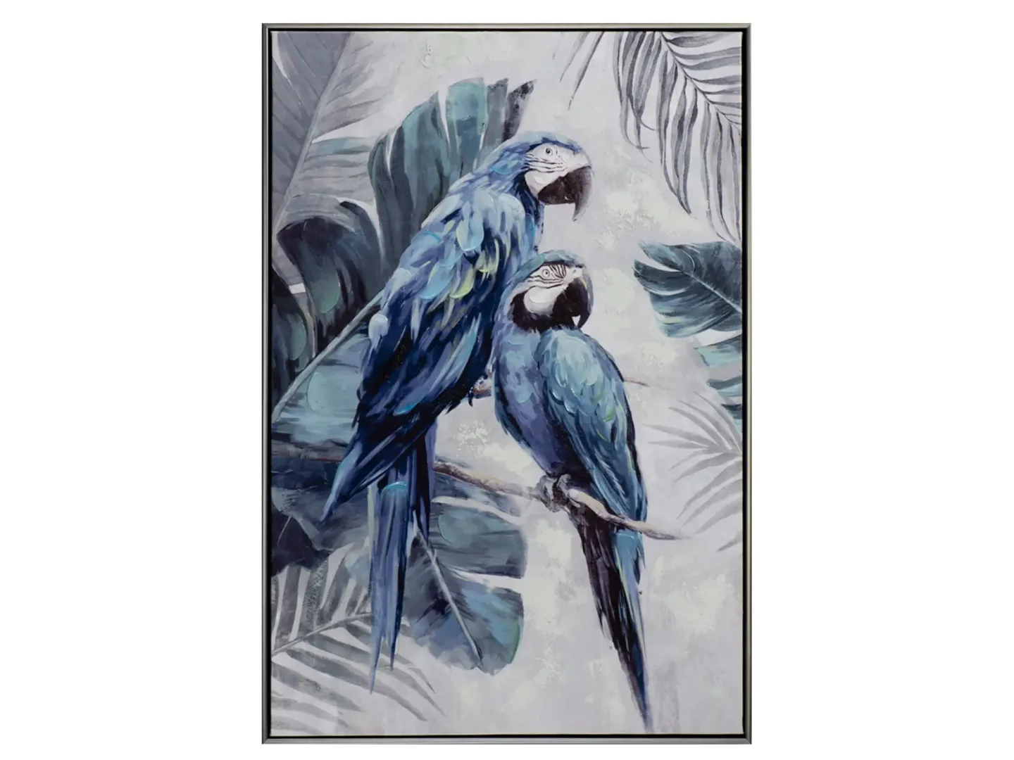 image LAND Bild Blaue Papageien Blau | Schubiger Möbel
