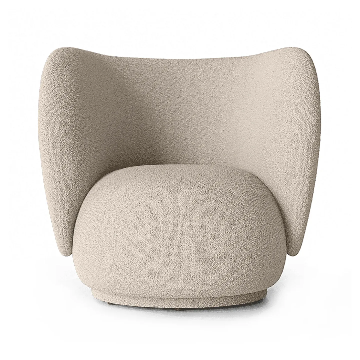 Ferm Living Rico lounge chair bouclé Wool bouclé natural