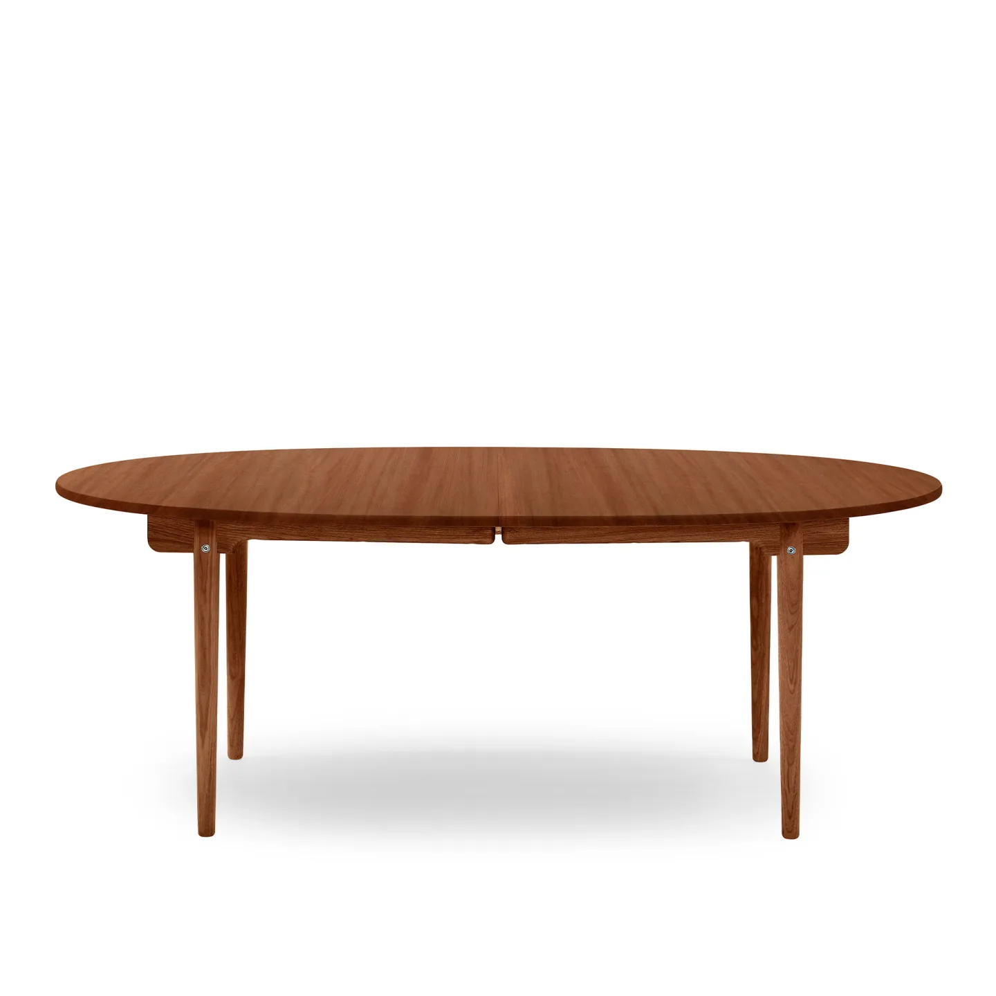 Carl Hansen - CH338 Mahogny, Utdragbart 2 skivor - Matbord - Hans J. Wegner - Brun - Trä