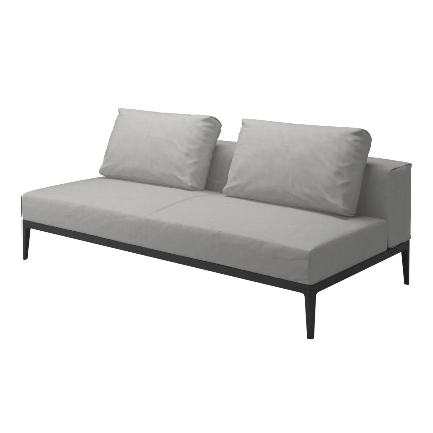 Gloster - Grid Center Unit, Frame Meteor, Kat.C Robben Charcoal - Soffor utomhus - Henrik Pedersen