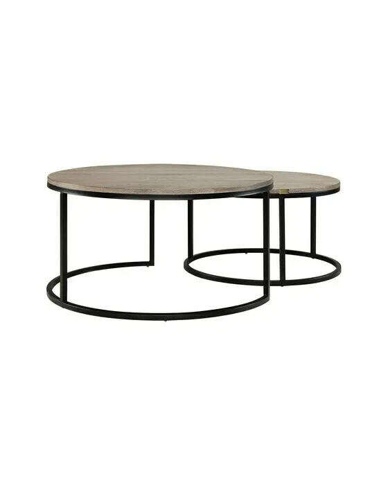 Mason Coffee Table Antique Grey 2 pcs