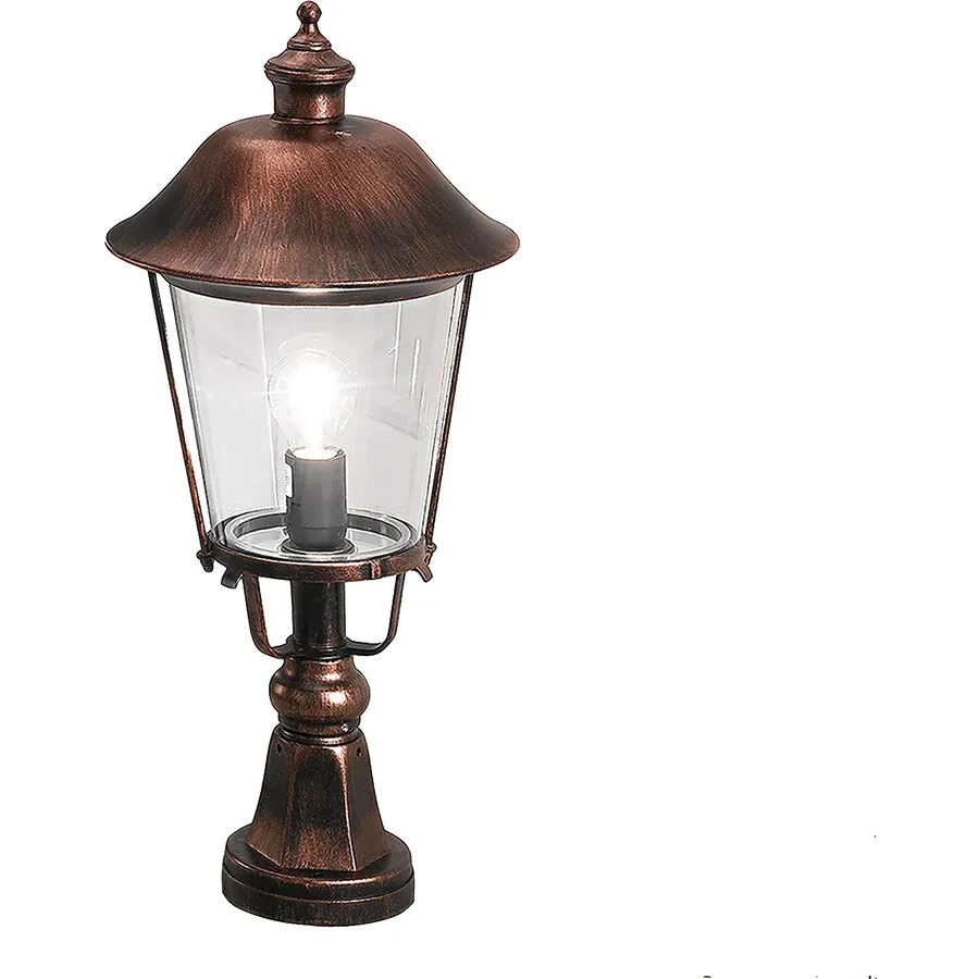 Aussenlampe Kenzo Kupfer/Schwarz 25 cm 25 cm - Farbe: schwarz/kupfer - Material: Siluminguss