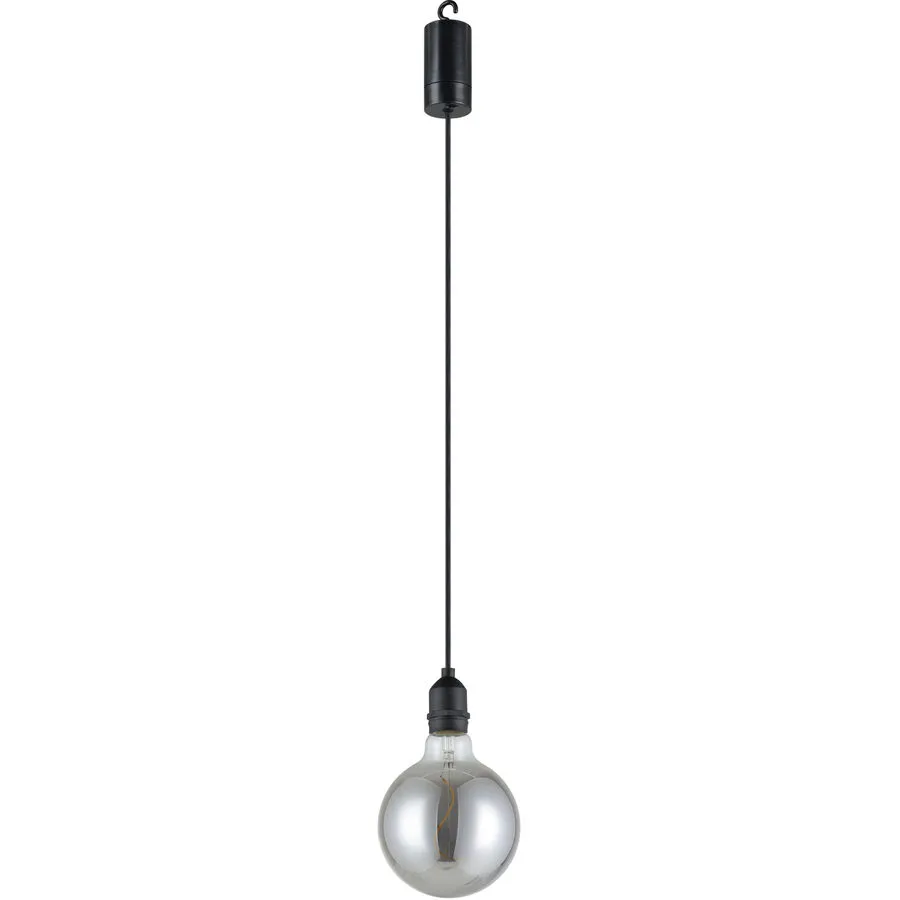 Eglo Pendellampe Vignanello Schwarz Kunststoff 19.5 cm - LED - Lichtfarbe: Extra warmweiss - LED Energiesparlampen