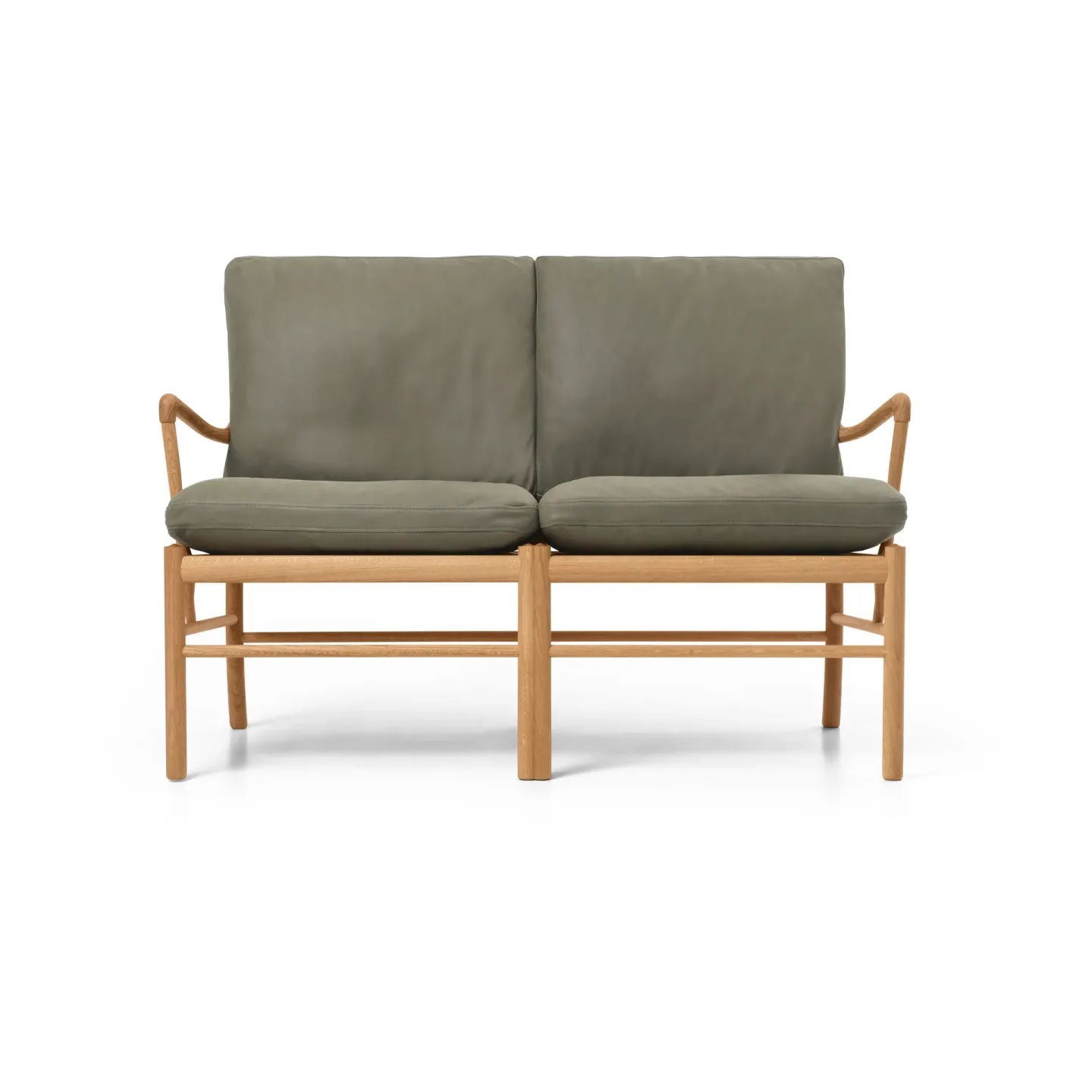 Carl Hansen & Søn OW149-2 Colonial soffa 2-sits Terra 20368-oljad ek