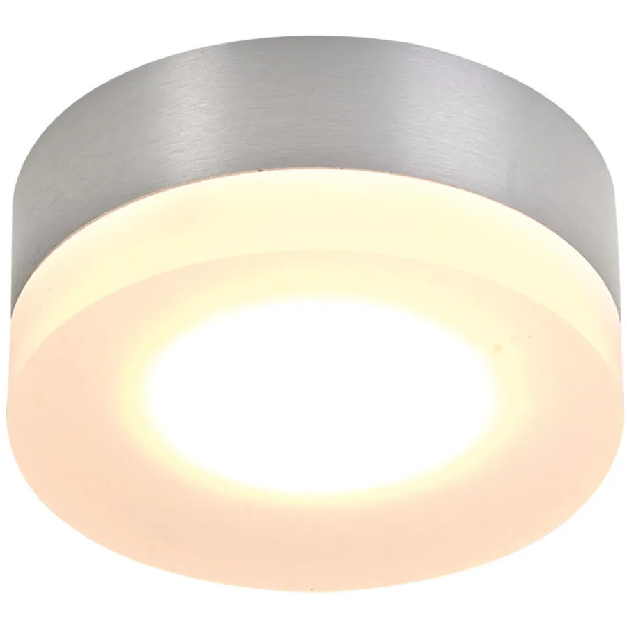 Bopp Deckenlampe One Silber Aluminium 9 cm 4 cm - LED - Lichtfarbe: Extra warmweiss - LED Energiesparlampen