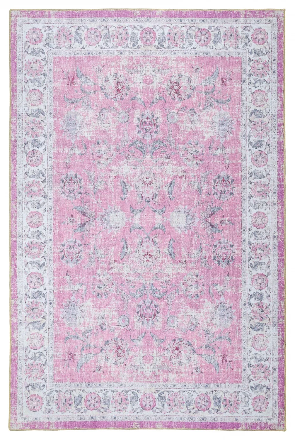 Flachgewebter Teppich - Adeleine (rosa) (Größe: 150 x 230 cm)