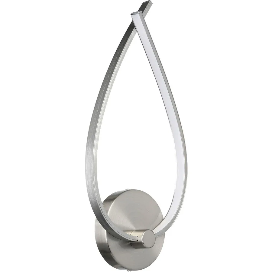 Eglo Wandlampe Palozza 1 Nickel-matt Aluminium 1300 lm B 6 cm - LED - Lichtfarbe: Warmweiss- LED Energiesparlampe