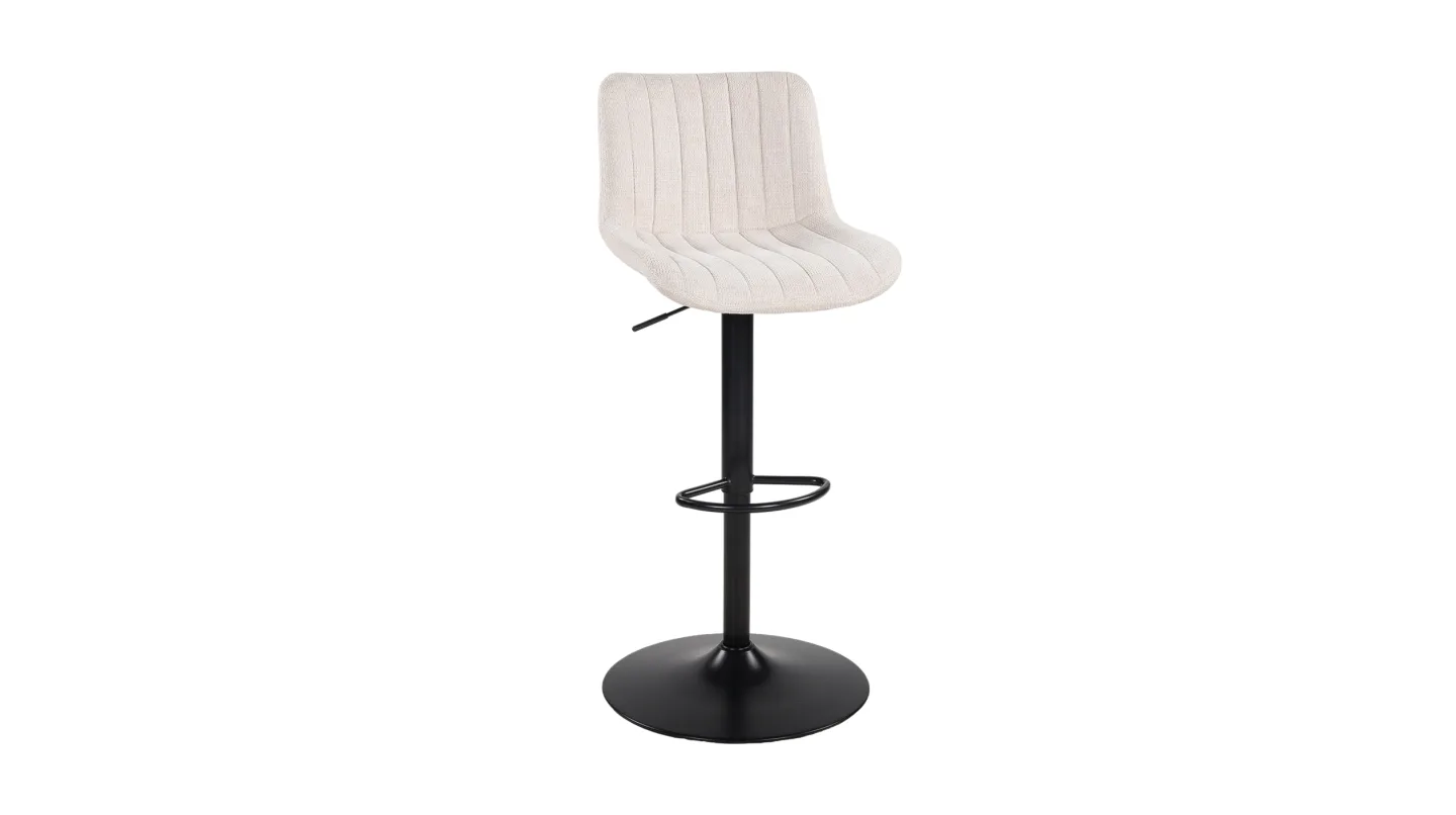 Barhocker creme höhenverstellbar - KELLY