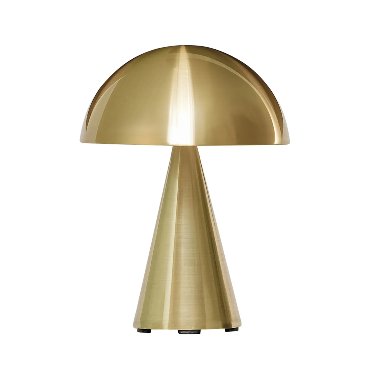 Mush LED-batteridrevet bordlampe, messing, IP44, dimbar - HÜBSCH - Stue - Design - Metall - Med en lyskilde