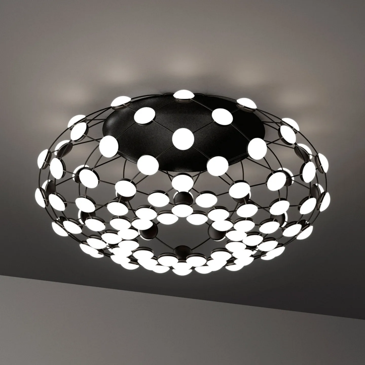 Luceplan Mesh Deckenleuchte Schwarz
