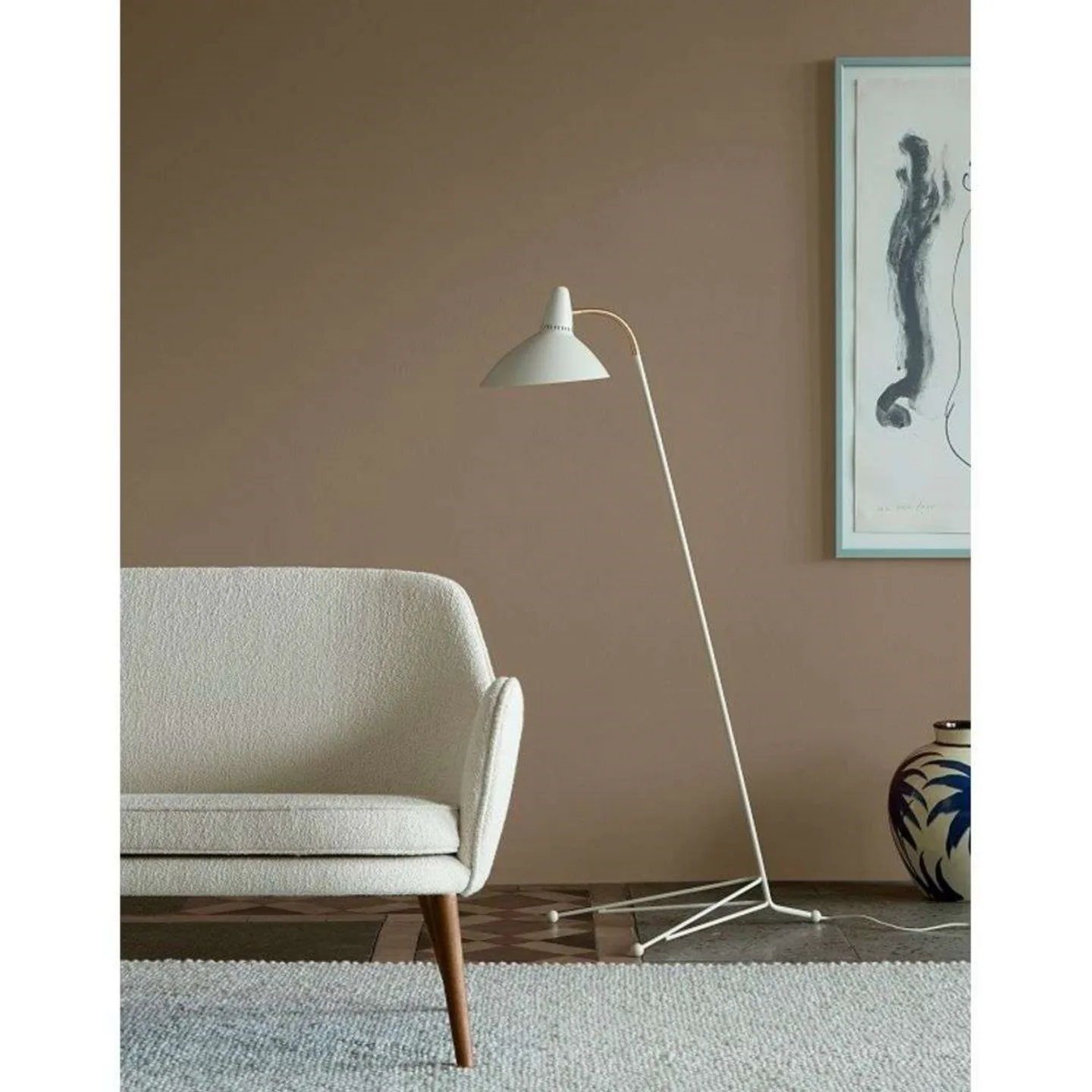 Lightsome Stehleuchte, warmweiß, Höhe 132 cm - Warm Nordic - Wohnzimmer - Skandinavisch - Metall - Einflammig
