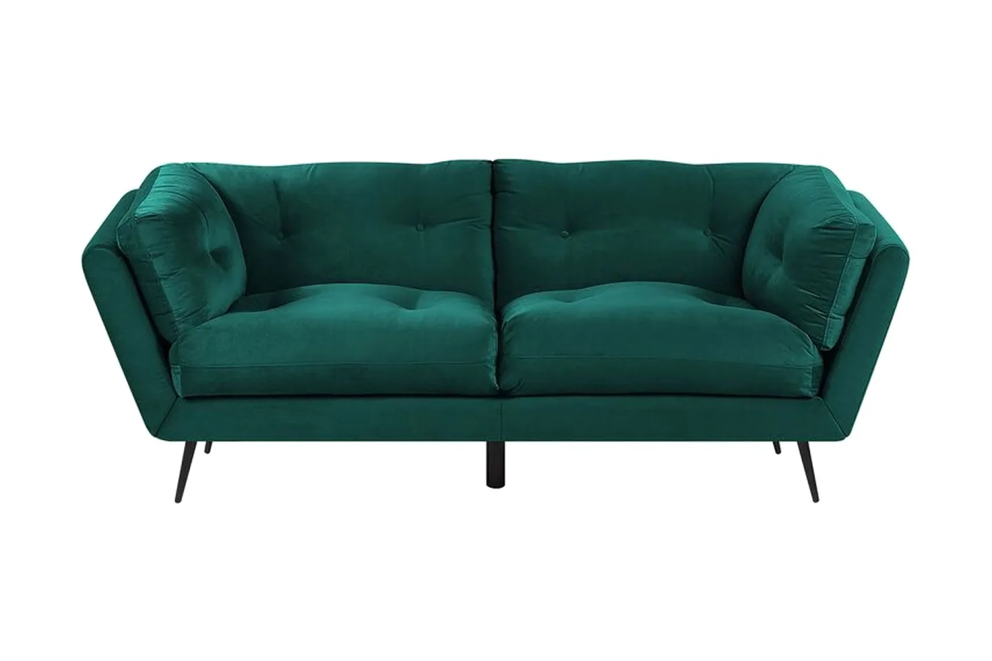 Lenvik 3-sits Soffa - Sammet/Grön