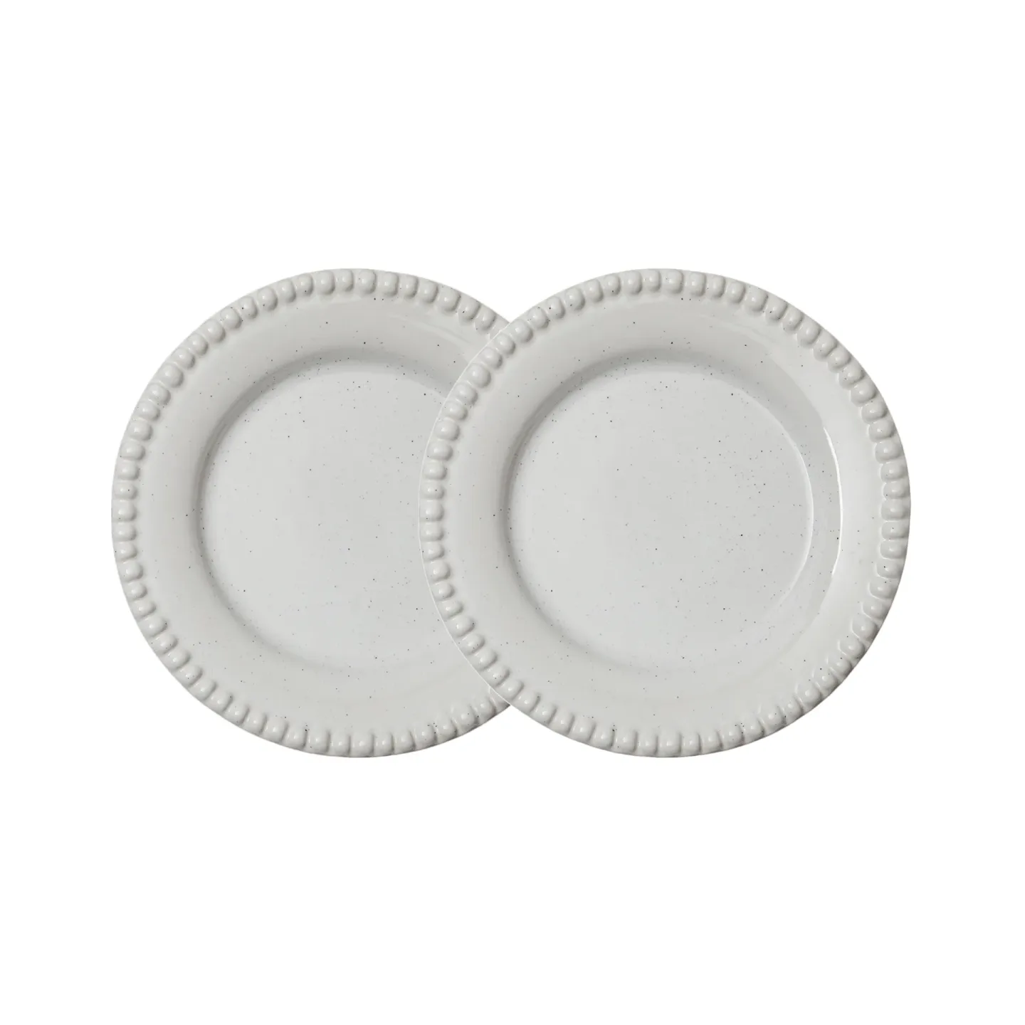 PotteryJo Daria kleiner Teller Ø18cm 2er Pack Cotton white shiny