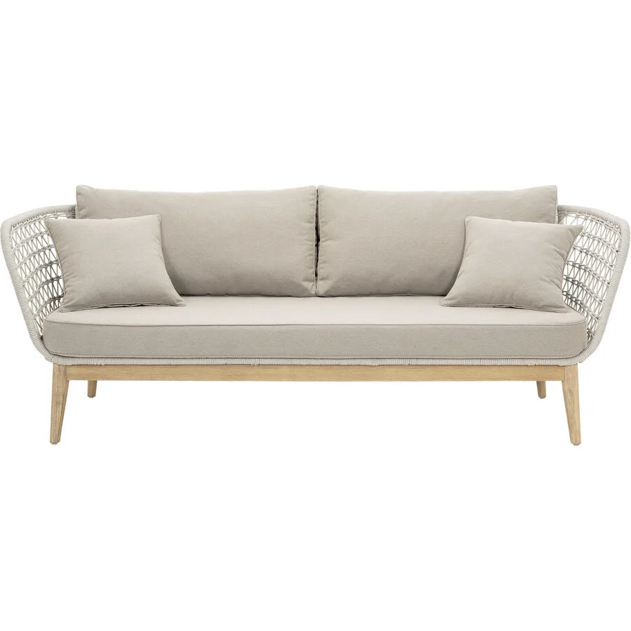 Gartenlounge Wallo II Beige Holz T 78 H 73 cm
