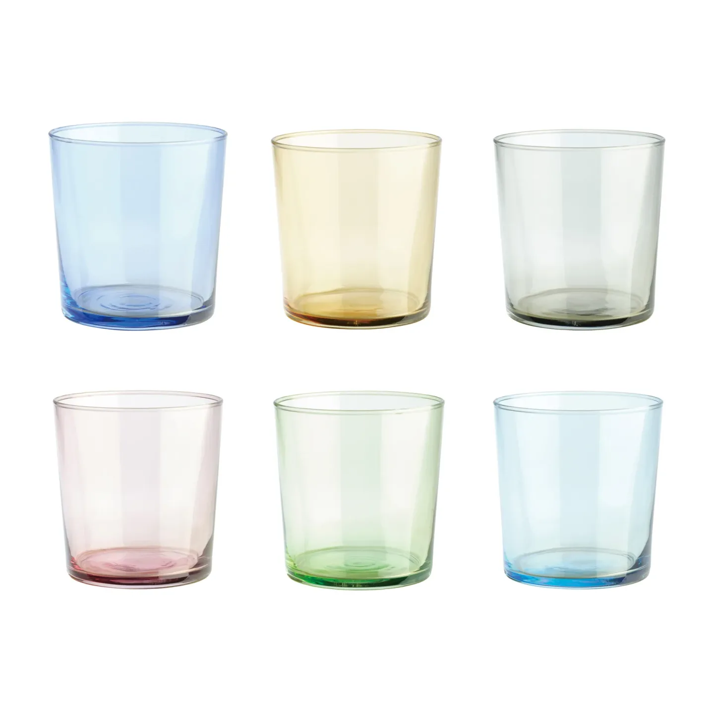 Aida Café Wasserglas multi 6er Pack