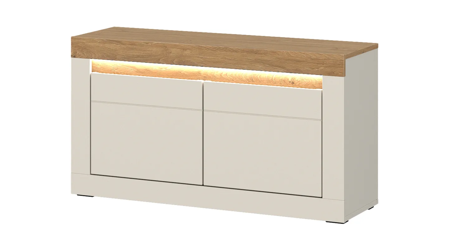 Garderobenbank Beige-Kaschmir - Eiche 94 cm - NAXXAR