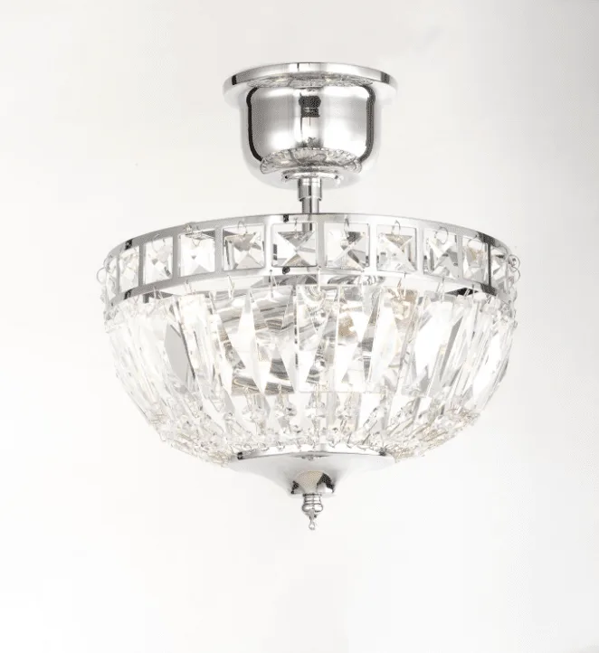 Norrsken Design - Flores Ø25 - Kristallkrona - Silver