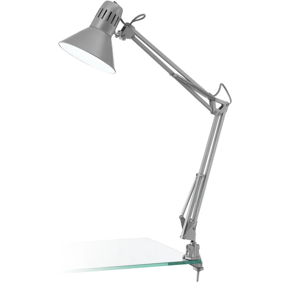 Eglo Tischlampe Firmo Silber Stahl/Kunststoff - Material: Kunststoff/Stahl