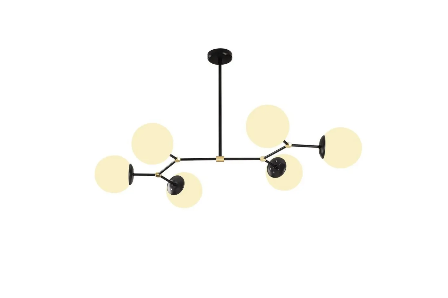 Opviq Damar Taklampa - Svart/Vit