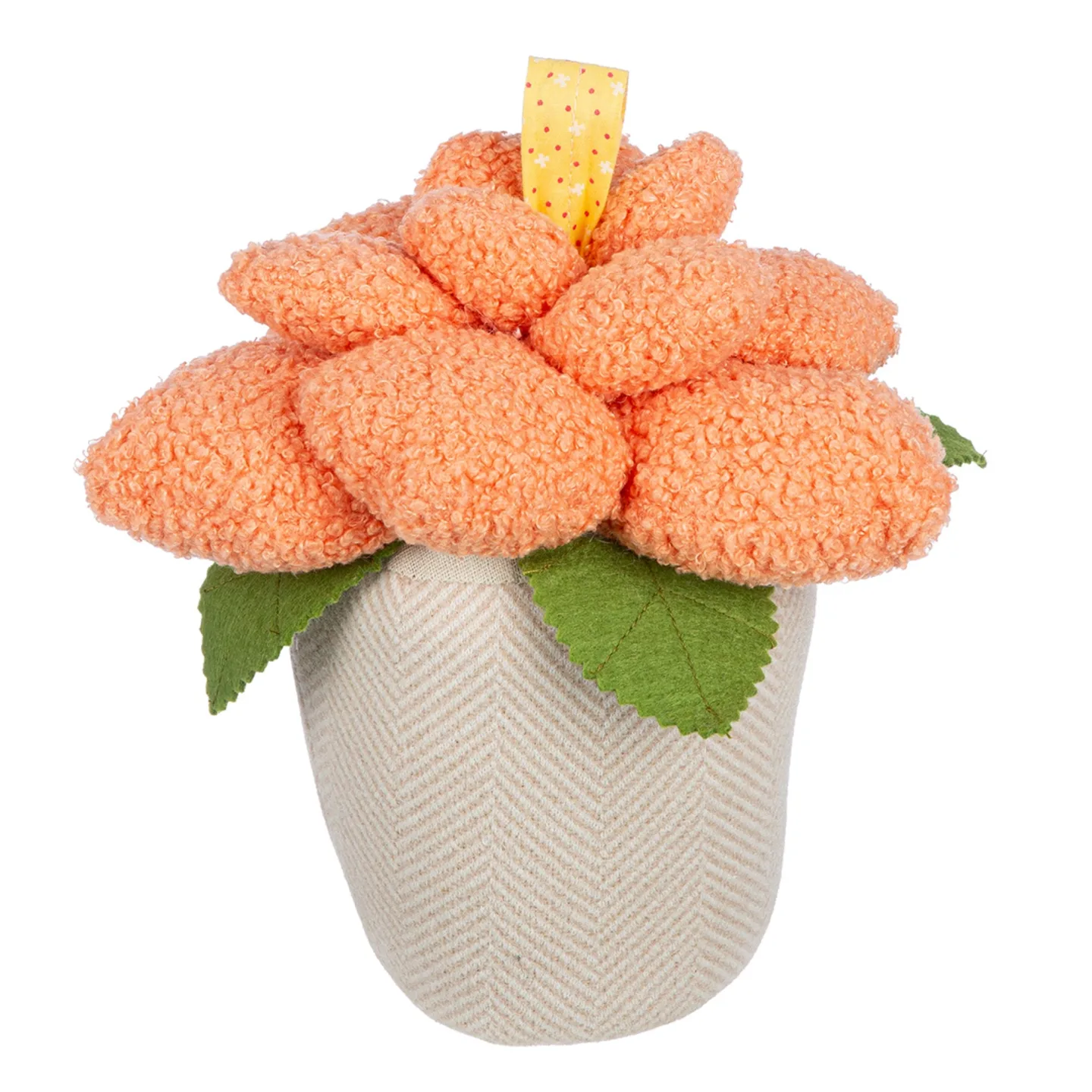 Gilde Türstopper Blume im Topf Rosa Orange H: 23 cm | Schubiger Möbel