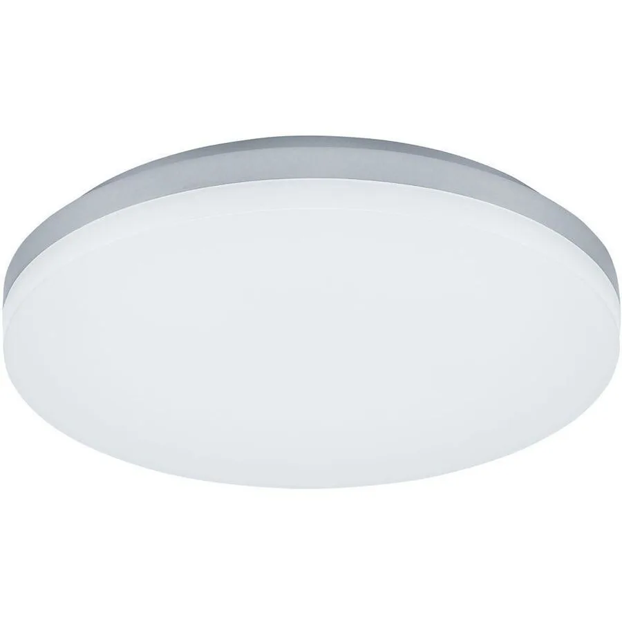 Deckenlampe Gideon Silber 22 cm 5 cm - Material: Aluminium / Acrylglas - LED - LED Energiesparlampen