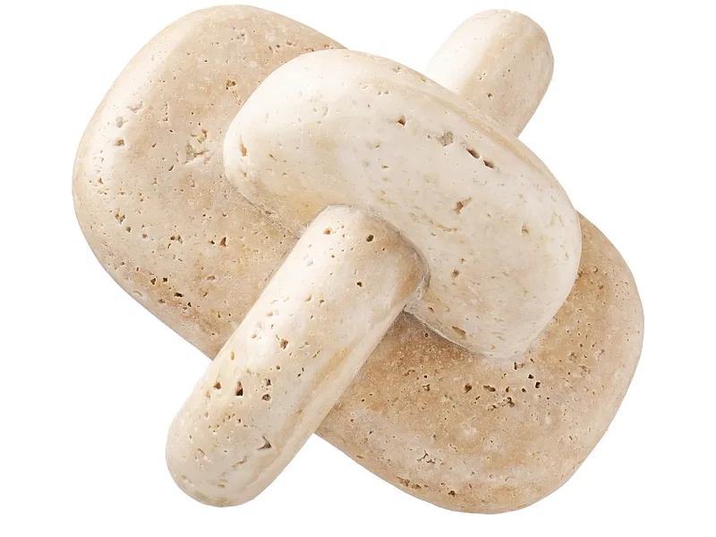 Skulptur aus Stein BARIKA Beige