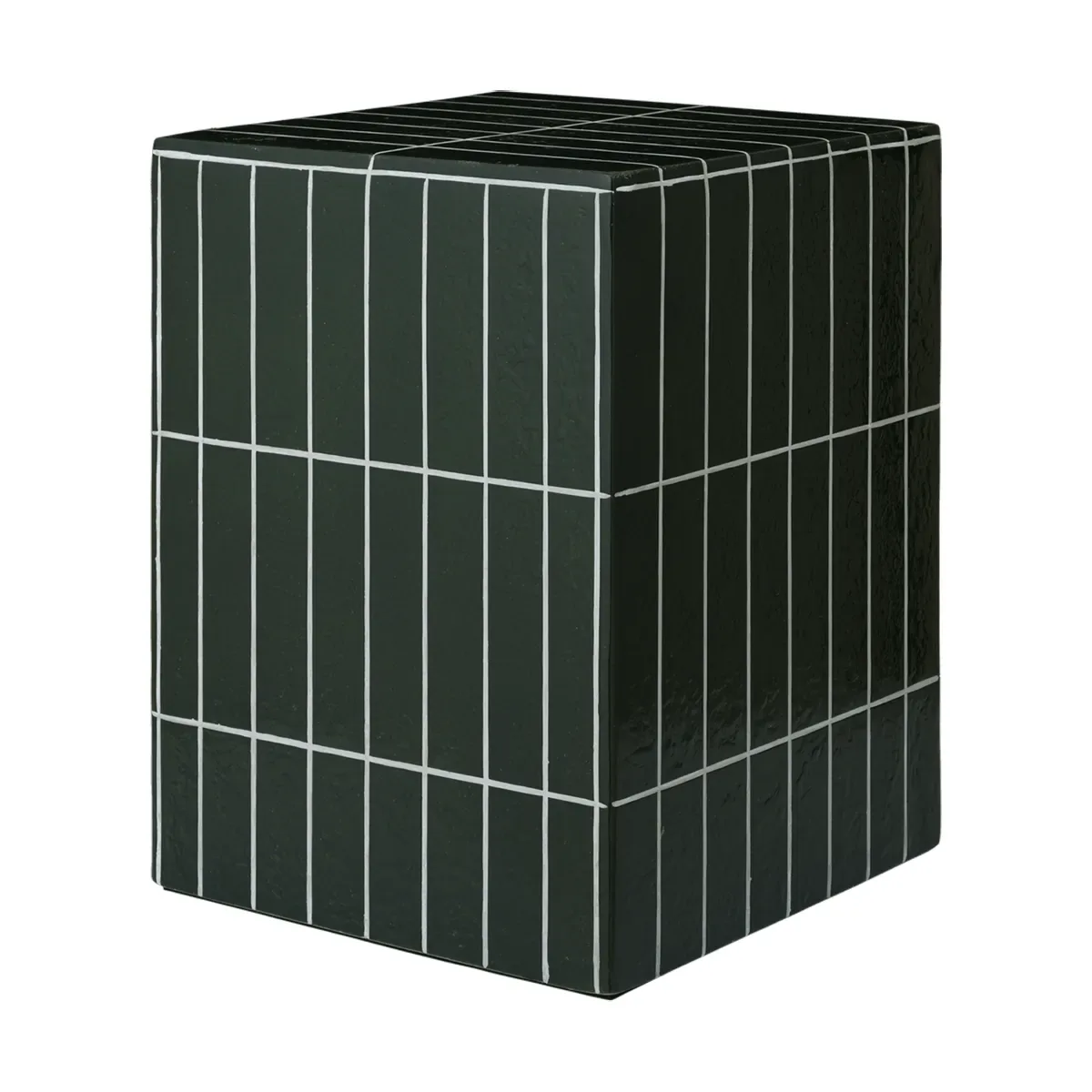 Ferm Living Pillar Beistelltisch Dark green, 32x32x42 cm