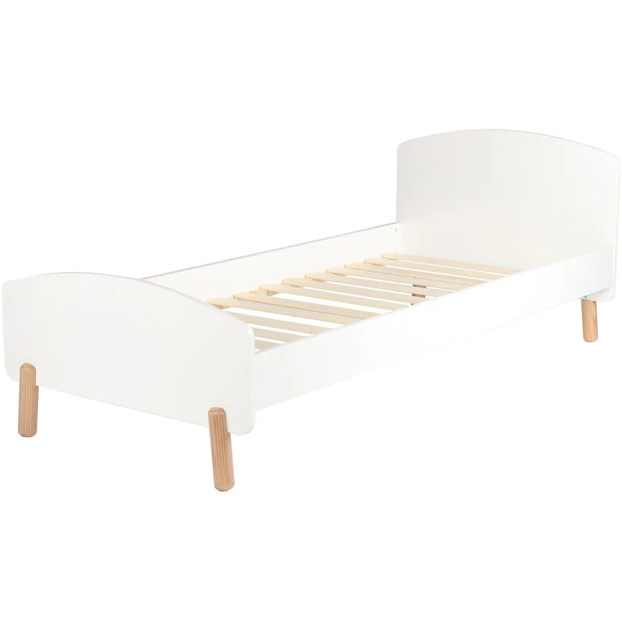 Bett Poseidon II weiss Pinie, MDF 90 x 200 cm