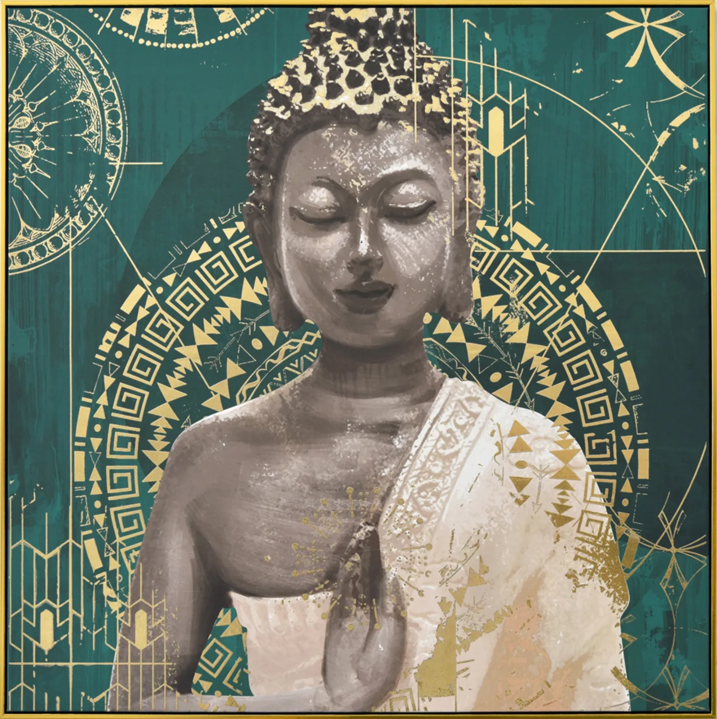 image LAND Gemälde Meditierender Buddha | Schubiger Möbel