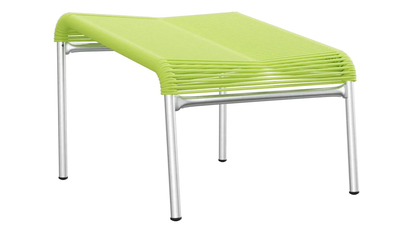 Schaffner Spaghetti-Fuss-Hocker Säntis Feuerverzinkt Grün | Schubiger Möbel