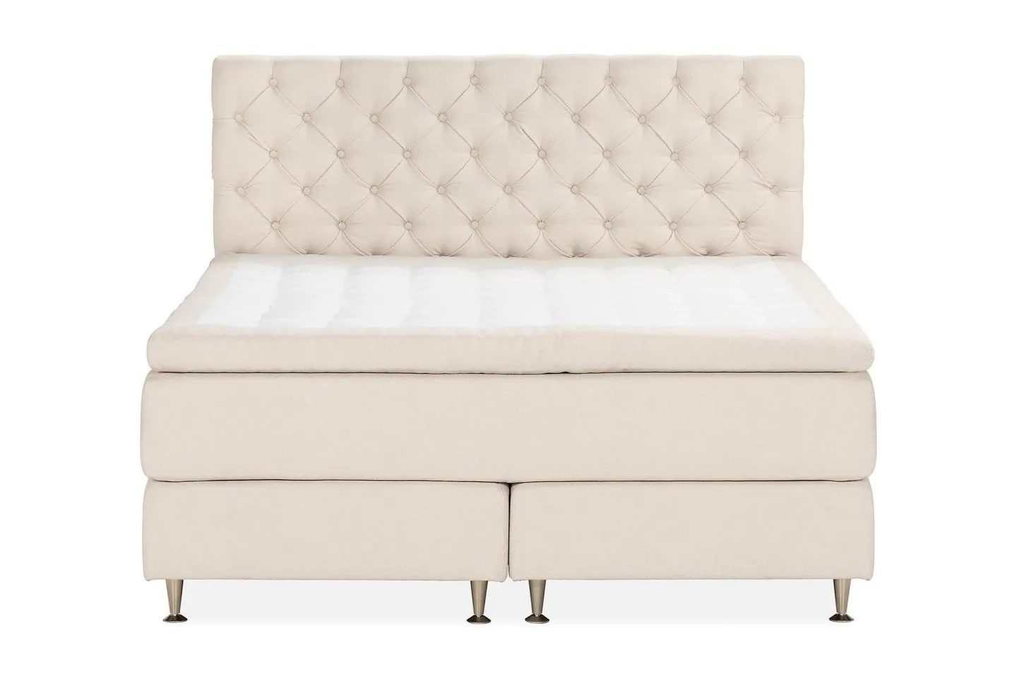 Oslo Lyx Sängpaket Kontinentalsäng 180x200 cm - Ljusbeige