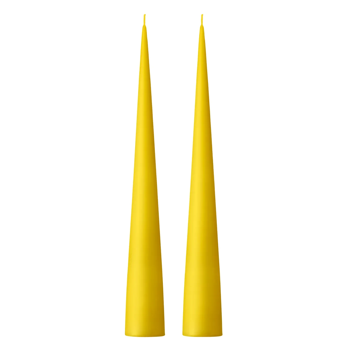 ester & erik ester & erik Kegelkerze 37cm 2er Pack matt Lemon drop 15