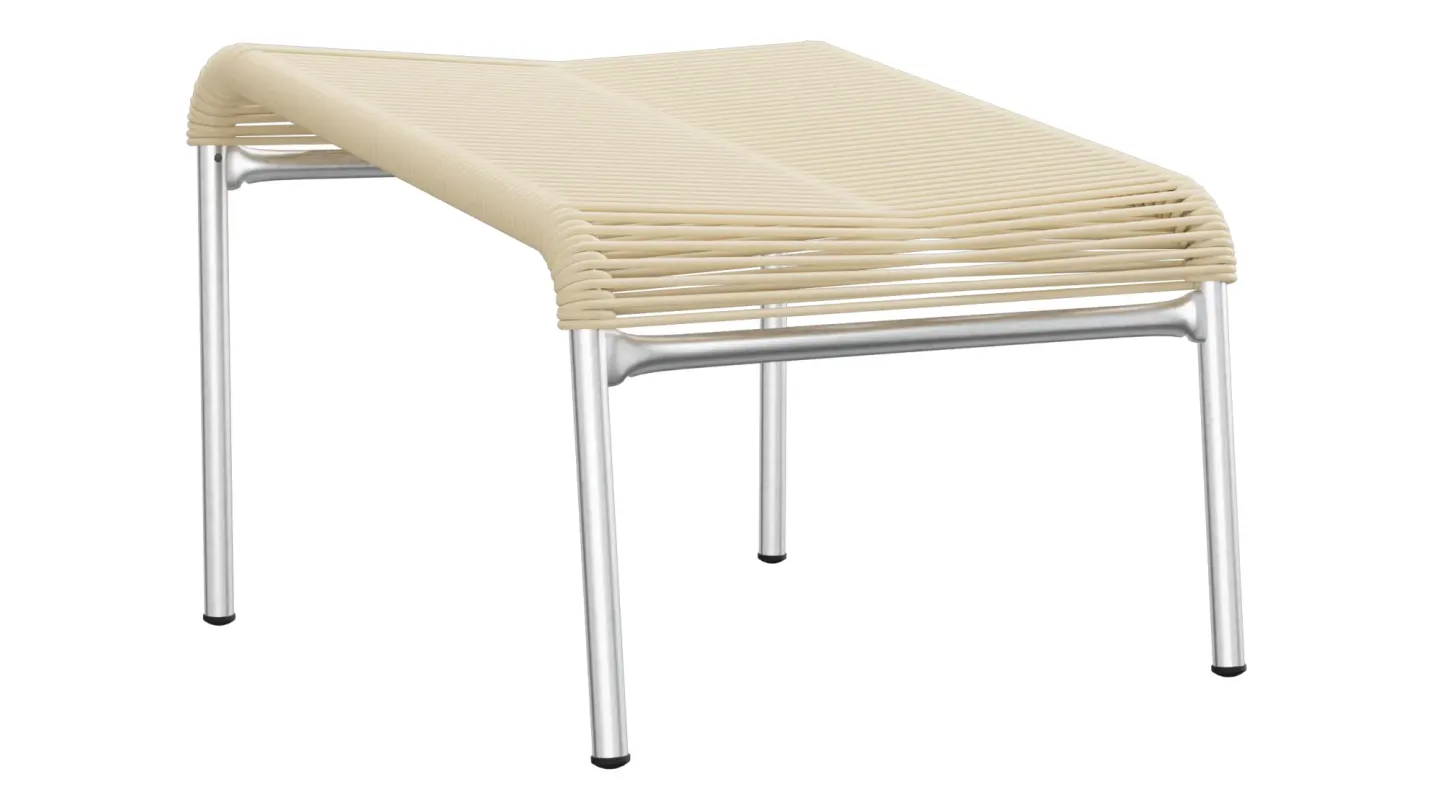 Schaffner Spaghetti-Fuss-Hocker Säntis Feuerverzinkt Braun | Schubiger Möbel