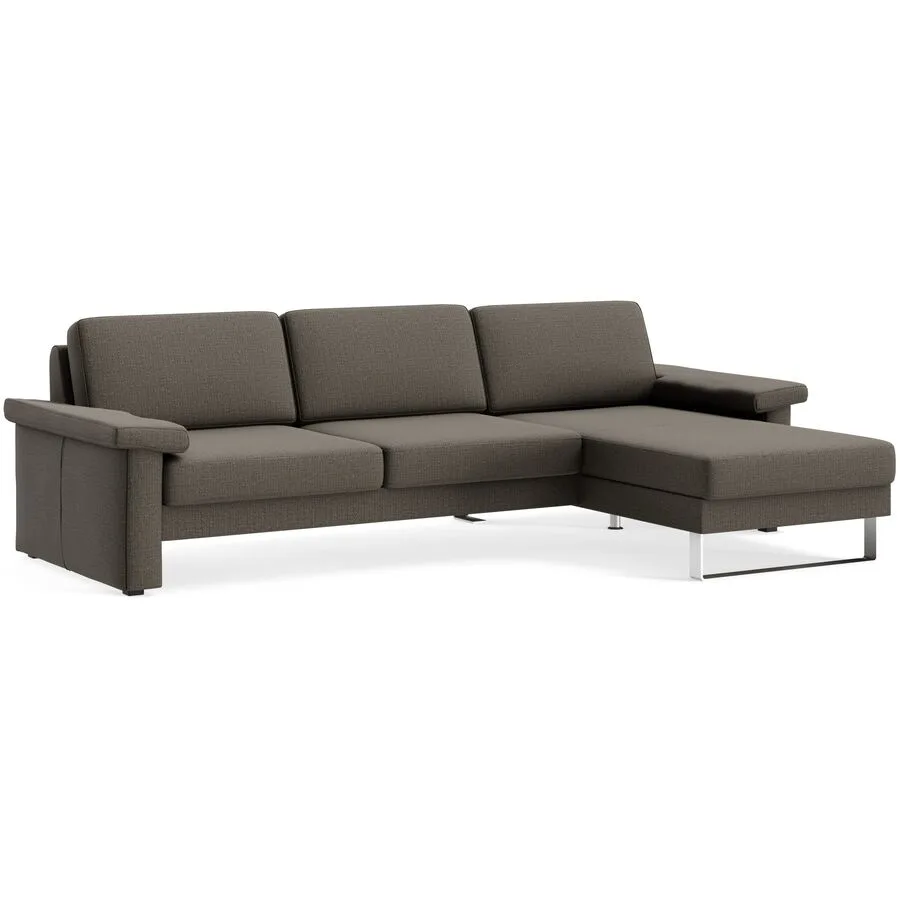 Ecksofa Devin Stoff smoke B 267 T 157 cm - Möbel Konfigurator: Traummöbel individuell zusammenstellen