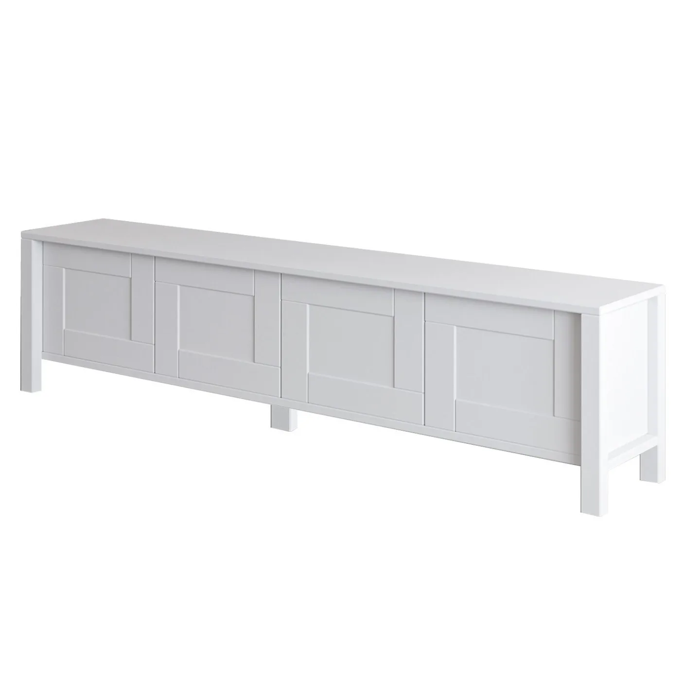 Belor TV-bänk 160x45x35 cm - Vit