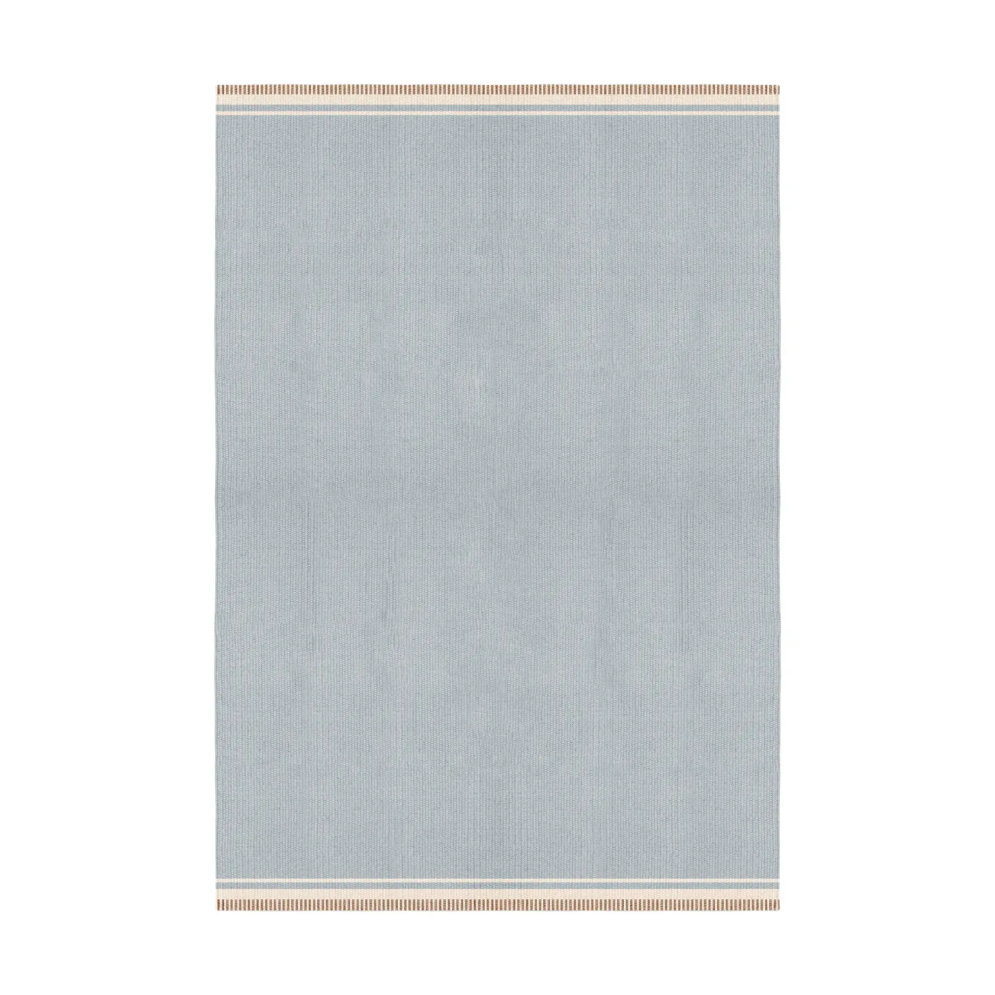 Layered Röllakan Solid Wollteppich Sky blue, 140x200 cm