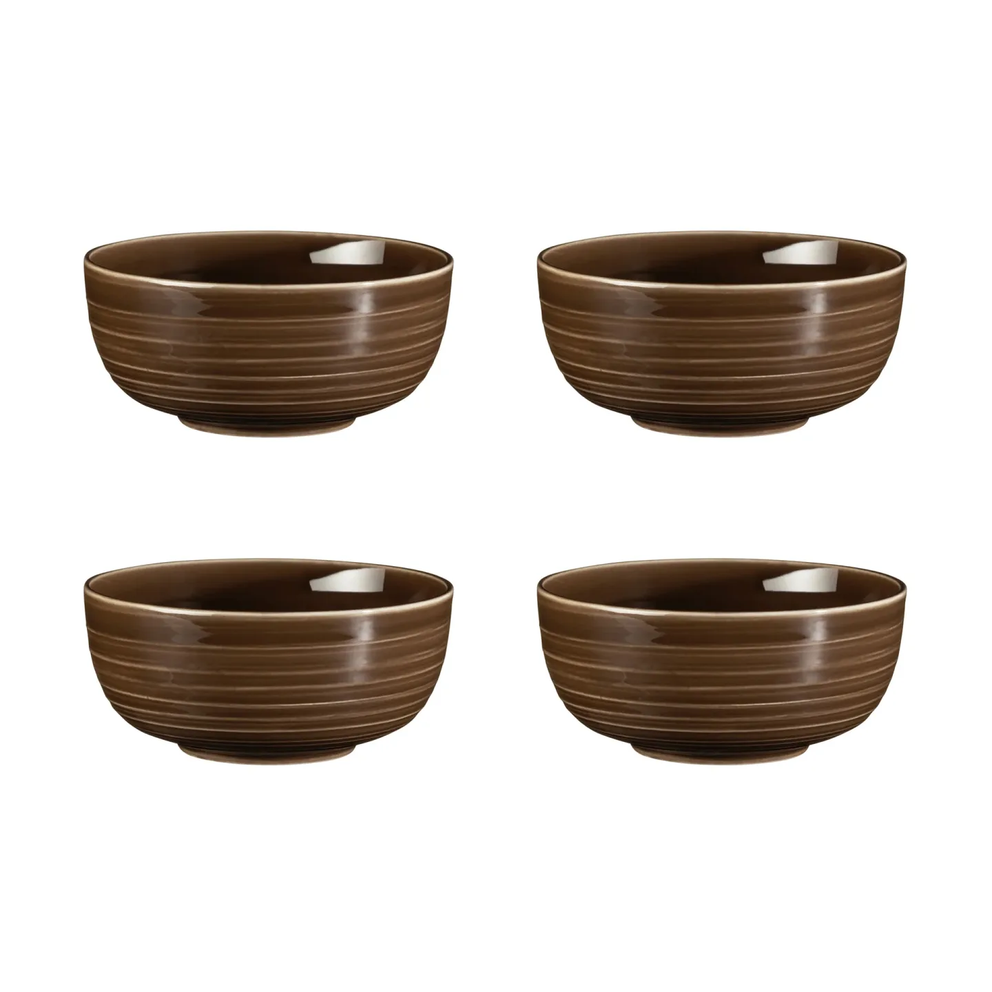 Seltmann Weiden Terra Schale Ø15cm 4er Pack Earth Brown