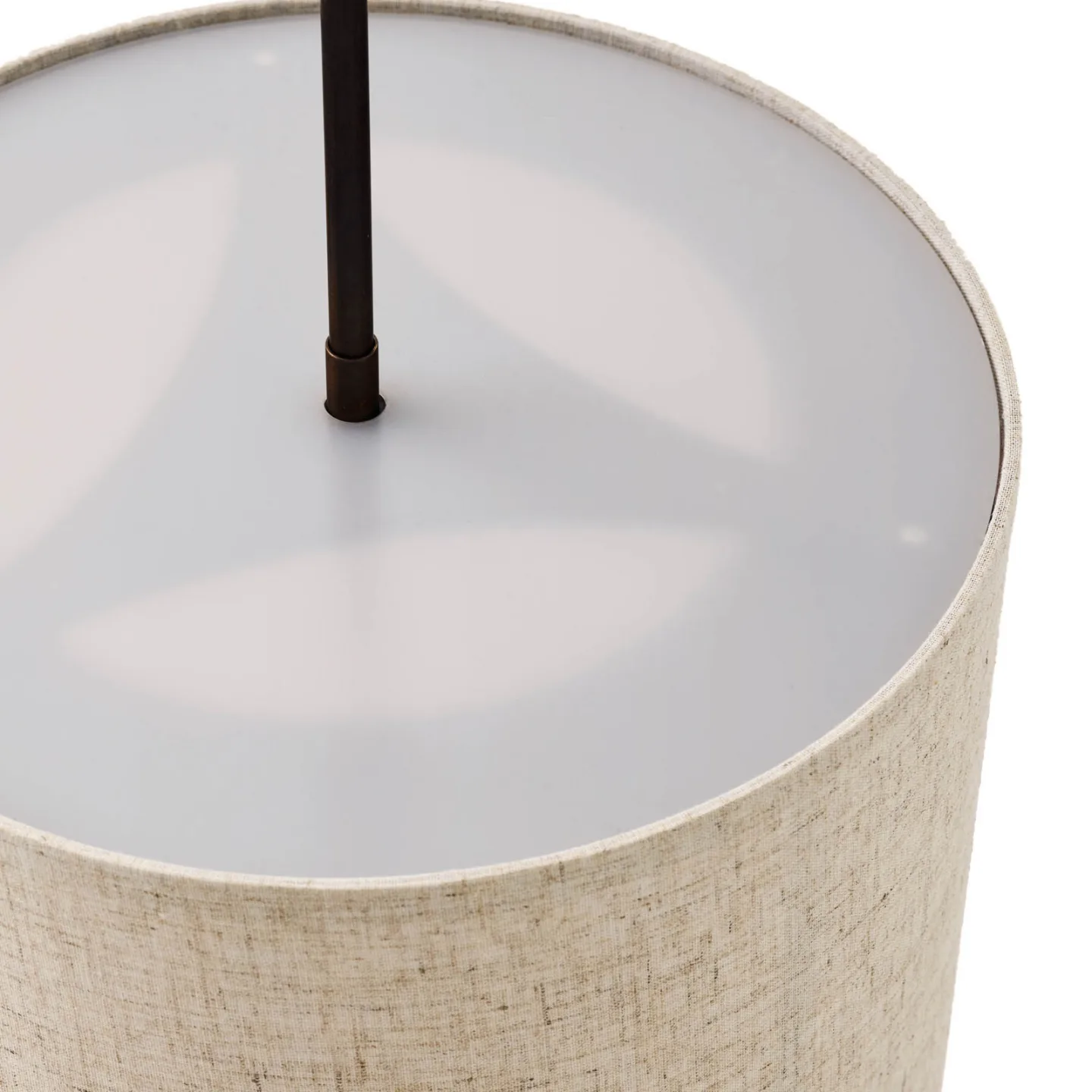 Hashira hængelampe i hør Ø30cm natur - Audo Audo Copenhagen - Stue - Design - Stof / tekstil - Med én lyskilde