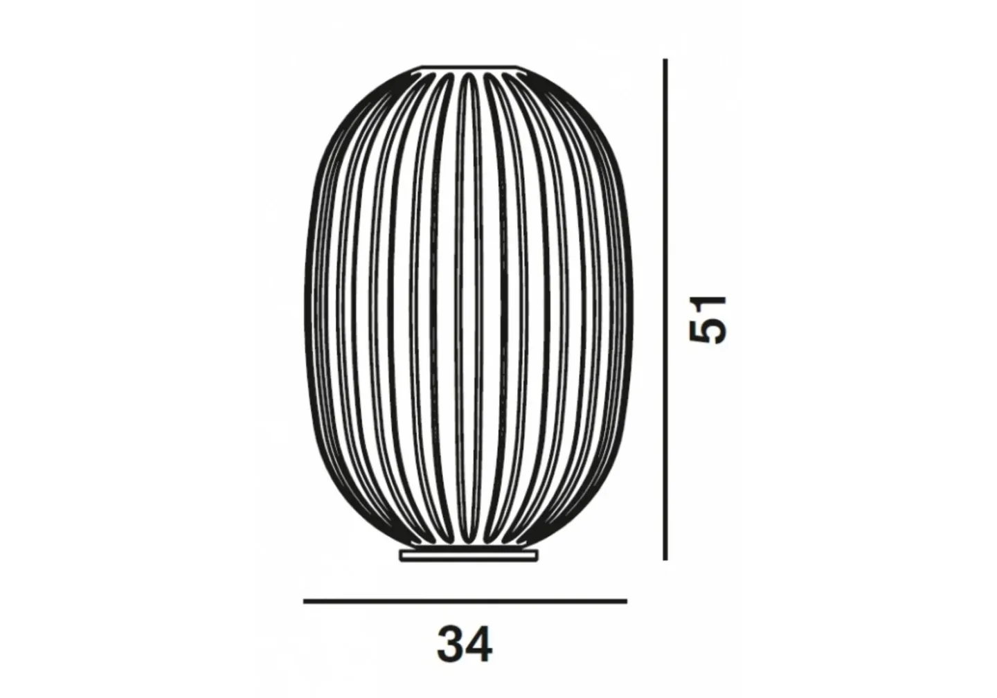 Plass Medium Tischleuchte m/Dimmer Grau - Foscarini - Wohnzimmer - Kunststoff