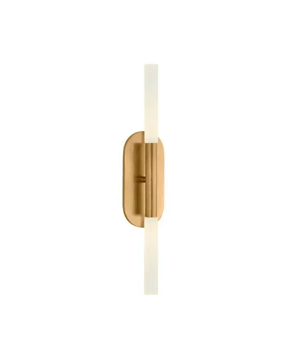 Rousseau Medium Vanity Sconce Antique-Burnished Brass